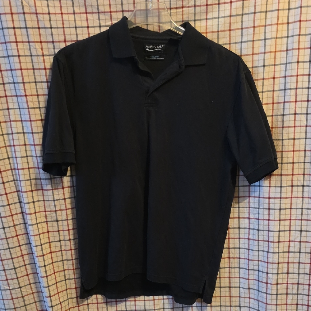Austin Golf Men's Black Polo Shirt S